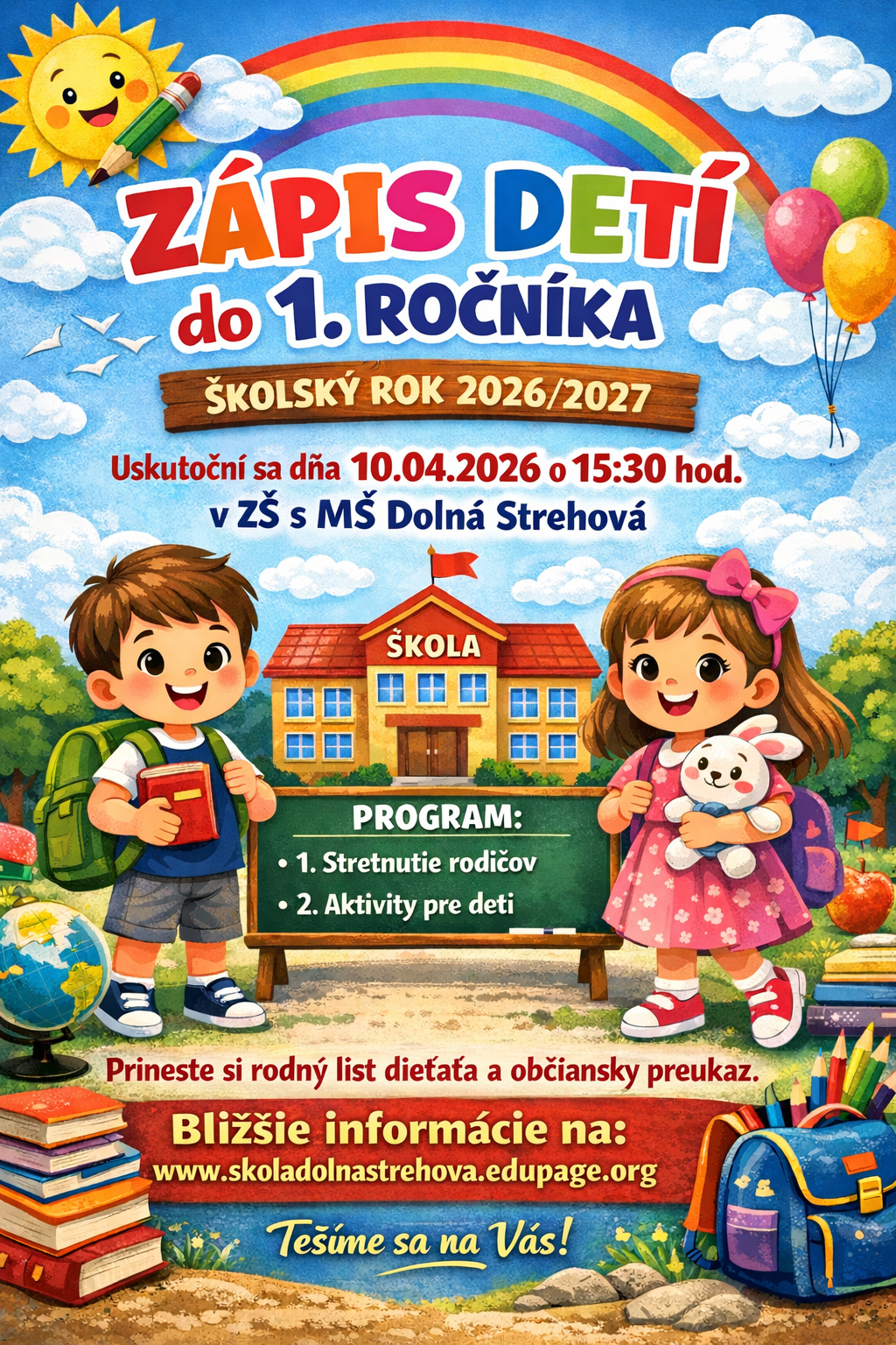 Zápis deti do 1 ročníka