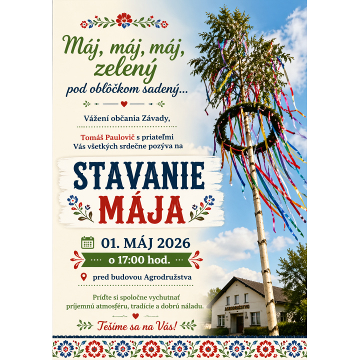 Stavanie Mája 
