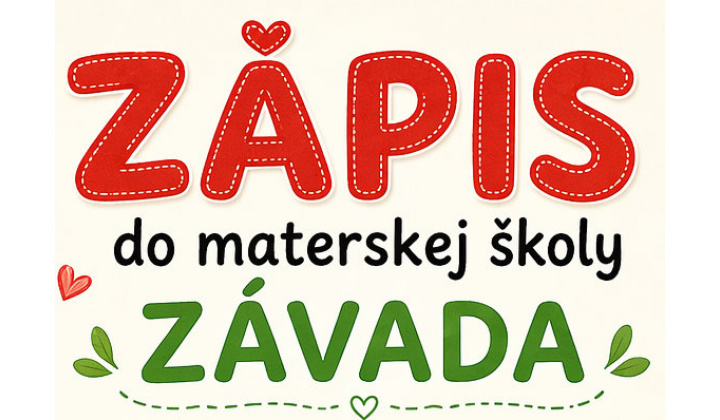 Zápis detí do Materskej školy